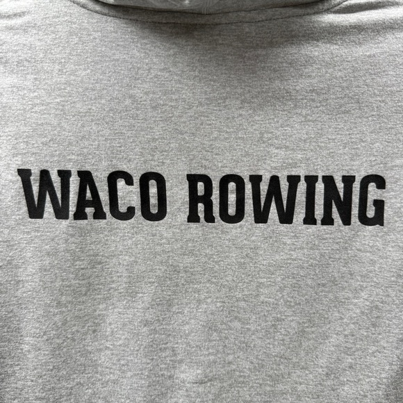 Vuori Pullover Hoodie Sweatshirt Women’s M Gray Black Waco Logo Athleisure - Picture 12 of 13